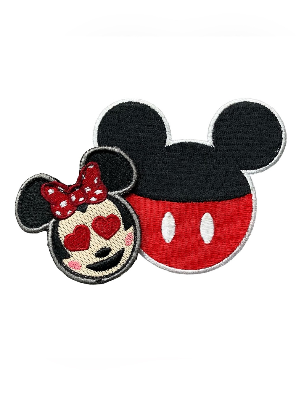 Disney x Loungefly Mickey Silhouette Patch Embroidered & Minnie Hook/Loop Lot 2x